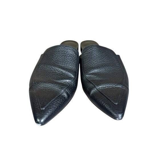 EVERLANE The Boss Mule Black Pebbled Italian Leather Pointed Toe Size 7 - Picture 4 of 10